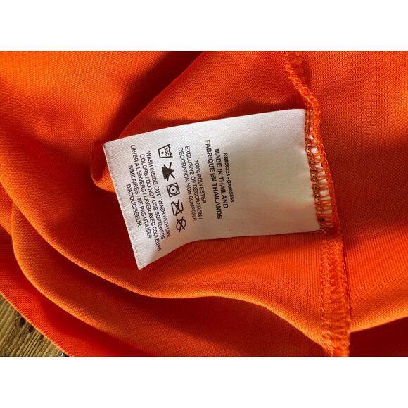 NIKE Mens Orange Polo 2x short sleeve polyester golf sports collared pullover‎ - Picture 7 of 7